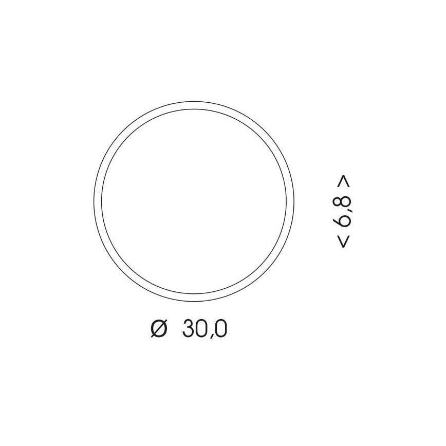 Екстериорна LED лампа за таван MARTIN LED/15W/230V 3000/4000K Ø 30 см IP65 бял