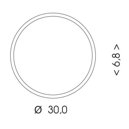 Екстериорна LED лампа за таван със сензор MARTIN LED/15W/230V 3000/4000K Ø 30 см IP65 черен