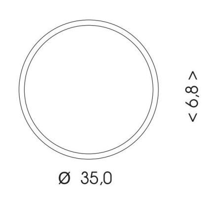 Екстериорна LED лампа за таван MARTIN LED/25W/230V 3000/4000K Ø 35 см IP65 бял
