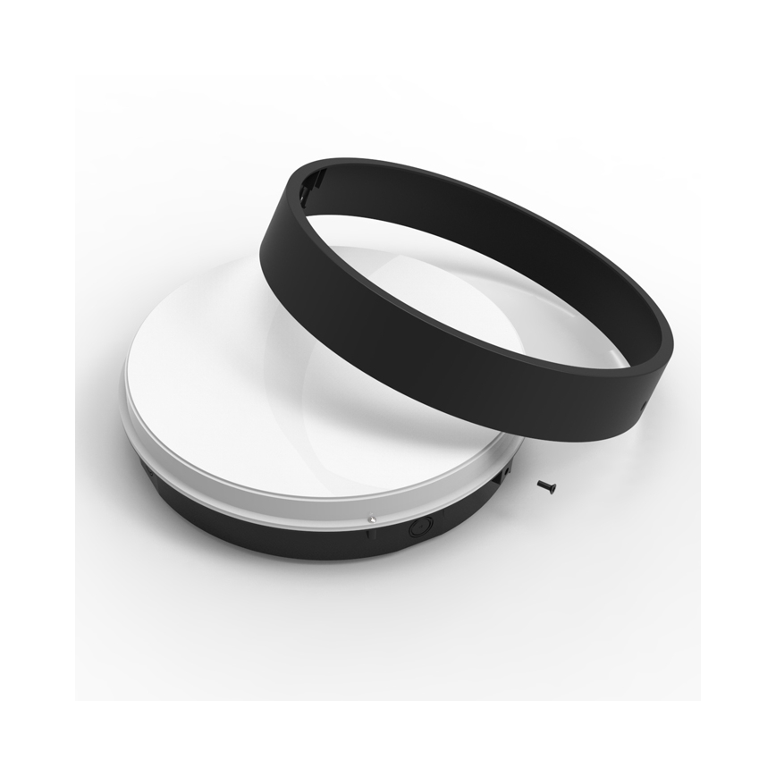 Екстериорна LED лампа за таван MARTIN LED/25W/230V 3000/4000K Ø 35 см IP65 черен