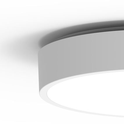 Екстериорна LED лампа за таван със сензор MARTIN LED/25W/230V 3000/4000K Ø 35 см IP65 бял