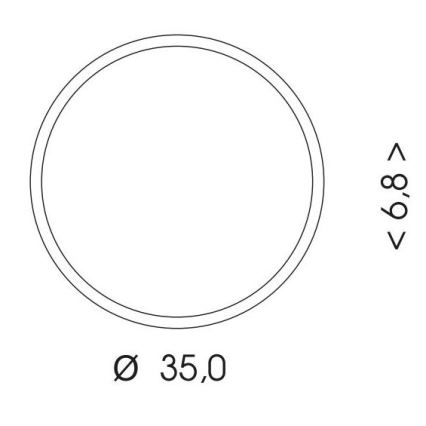 Екстериорна LED лампа за таван със сензор MARTIN LED/25W/230V 3000/4000K Ø 35 см IP65 бял