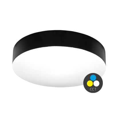 LED Плафон за баня MAKARON LED/24W/230V 3000/4000/6000K Ø 30 см IP44 черен