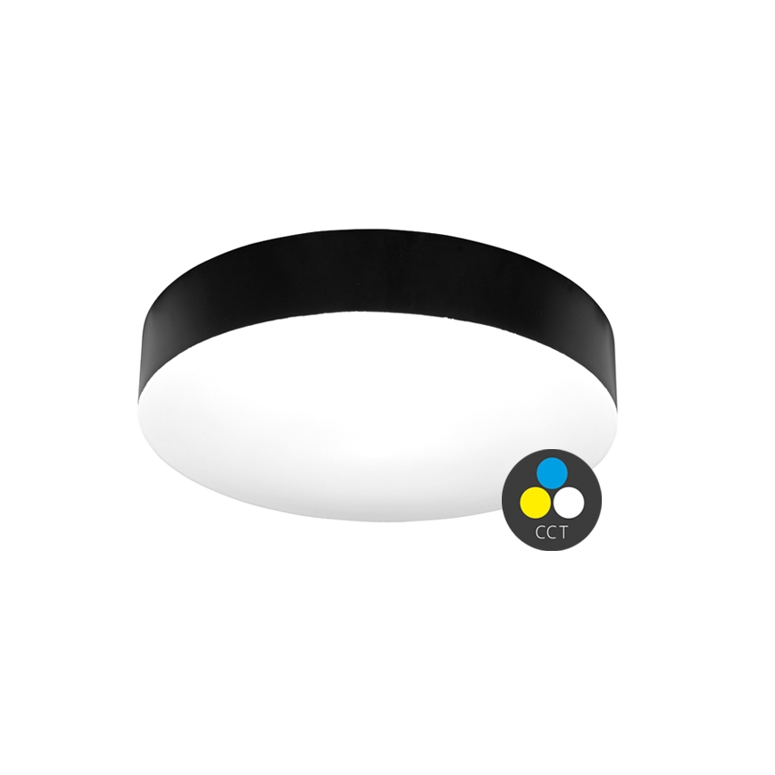 LED Плафон за баня MAKARON LED/24W/230V 3000/4000/6000K Ø 30 см IP44 черен