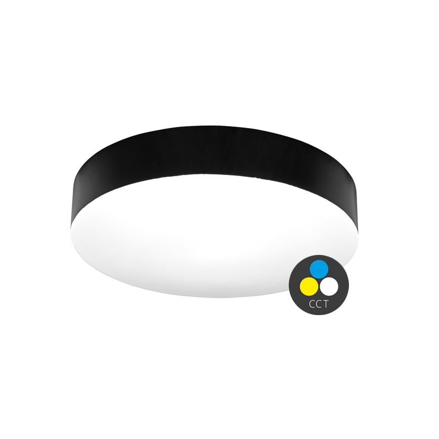 LED Плафон за баня MAKARON LED/36W/230V 3000/4000/6000K Ø 40 см IP44 черен