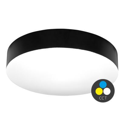 LED Плафон за баня MAKARON LED/50W/230V 3000/4000/6000K Ø 50 см IP44 черен