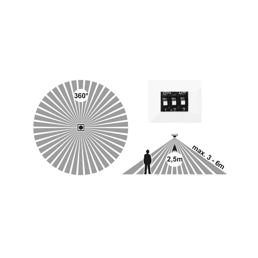 LED Димируем панел със сензор LEXA LED/12/18/24W/230V 3000/4000/6000K Ø 30 см бял