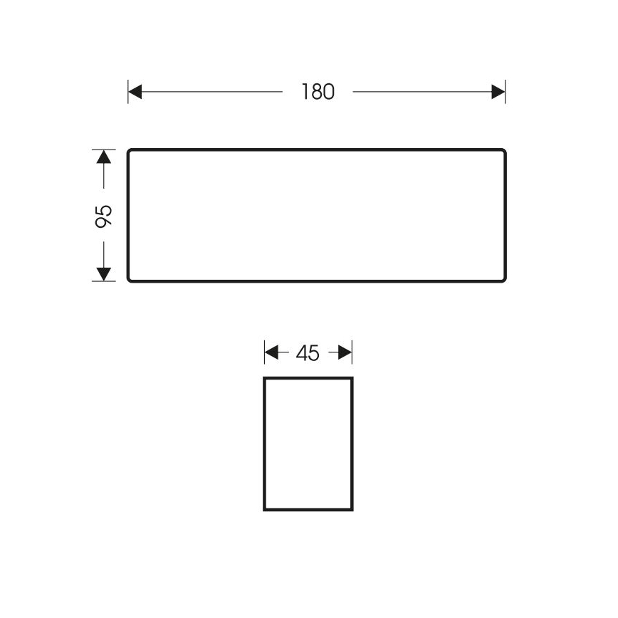 LED Екстериорен аплик BRICK 2xLED/6W/230V 3000/4000/6500K IP65 бял
