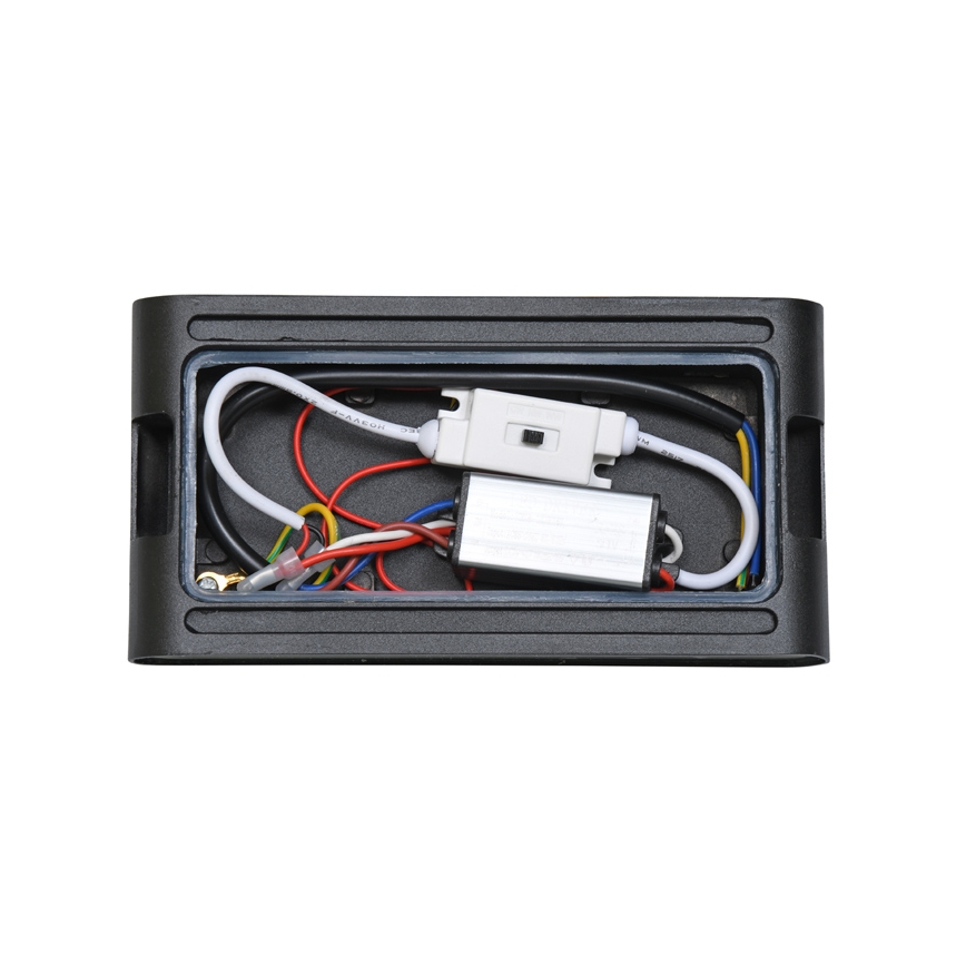 LED Екстериорен аплик BRICK 2xLED/6W/230V 3000/4000/6500K IP65 черен