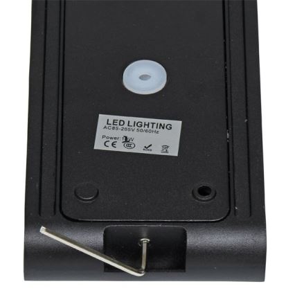 LED Екстериорен аплик BRICK 2xLED/6W/230V 3000/4000/6500K IP65 черен