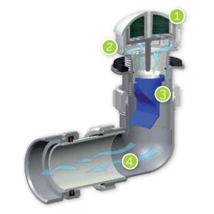EcoStep 30011 - Безводен писоар P1.1, керамичен, бял
