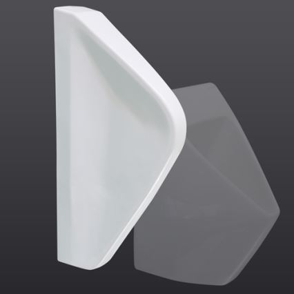 EcoStep 33001 - Разделителна преграда за писоар 57,5x36 см керамика/бяла