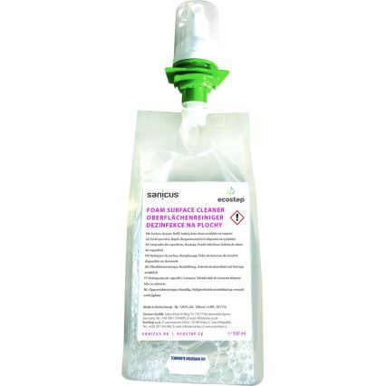 EcoStep 50061 - Дозатор за дезинфектант D4 500 ml бял