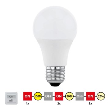 EGLO 11562 - LED Крушка cyklicky Димируема E27/10W/230V - STEPDIMMING неутрална