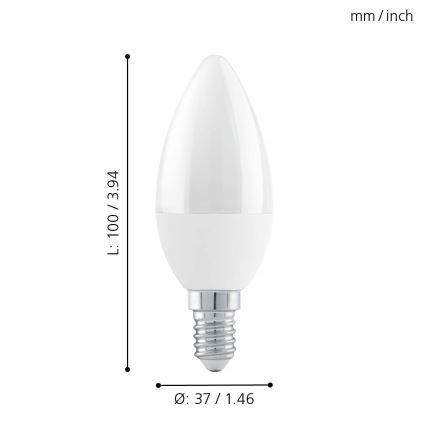 LED Димируема крушка E14/6W/230V - STEPDIMMING - Eglo