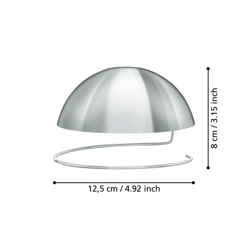 Eglo 11908 -  Декоративна сферична капачка за крушка G125 лъскав хром
