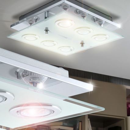 EGLO 13551 - LED лампа за таван CABO 6xGU10/3W/230V