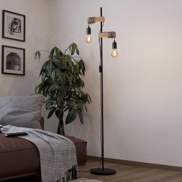 Eglo 183215 - Подова лампа TOWNSHEND 2xE27/10W/230V