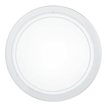 Eglo 18526 - Плафон HUBAA 1xE27/60W/230V Ø 29 см бял