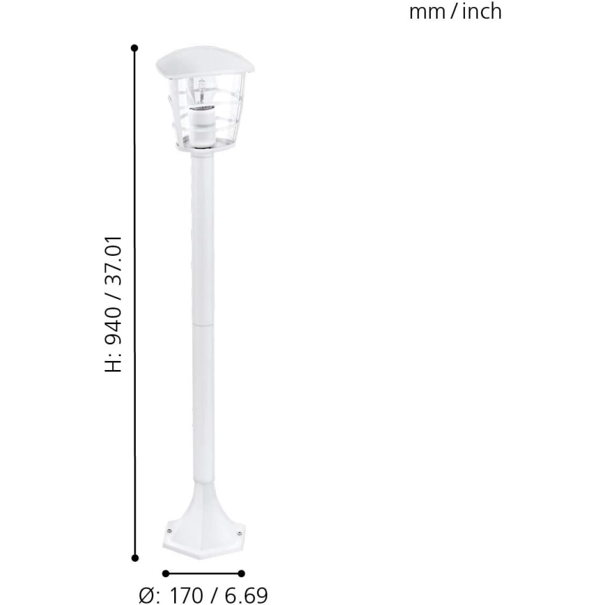 Eglo 18799 - LED външна лампа ALORIA 1xE27/8,5W/230V IP44 бяла