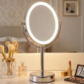 Eglo 201598 - Козметично огледало с LED подсветка LED/4W/4xAA IP65 лъскав хром