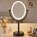 Eglo 201599 - Козметично огледало с LED подсветка LED/4W/4xAA IP65 черно
