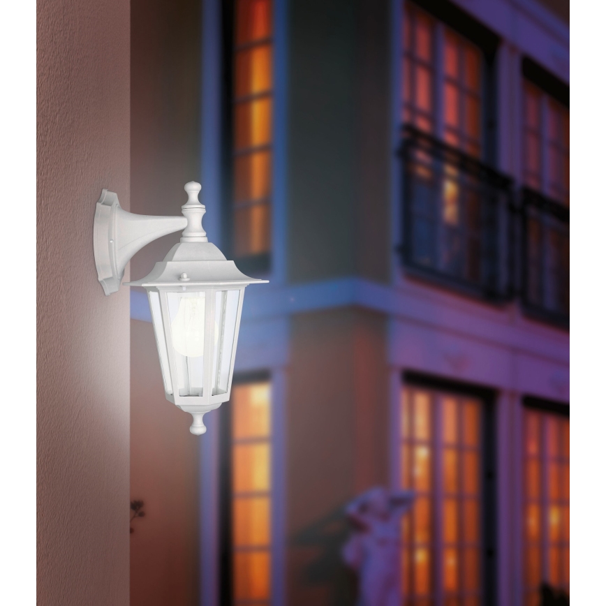 EGLO  - Екстериорен аплик 1xE27/60W/230V IP44 бял