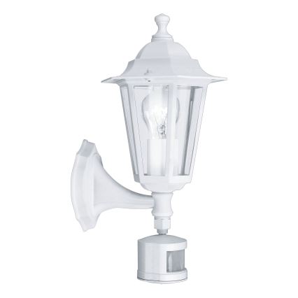 Eglo - Екстериорна лампа на сензор 1xE27/60W/230V