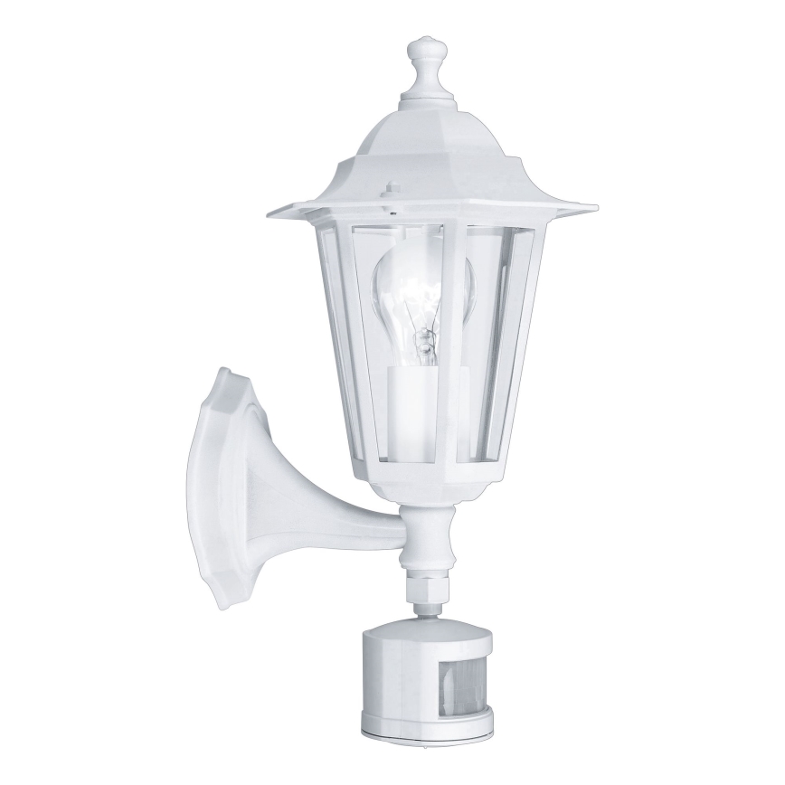 Eglo - Екстериорна лампа на сензор 1xE27/60W/230V