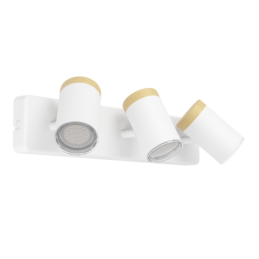 Eglo - Спот за баня 3xGU10/3W/230V IP44 бял/бежов