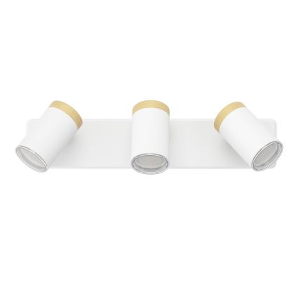 Eglo - Спот за баня 3xGU10/3W/230V IP44 бял/бежов