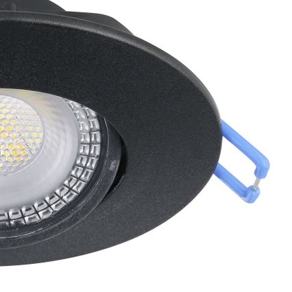 Eglo - Комплект от 5 вградени LED осветителни тела, LED/4,9W/230V, 2700/4000/6500K, Ø 9 см, черно