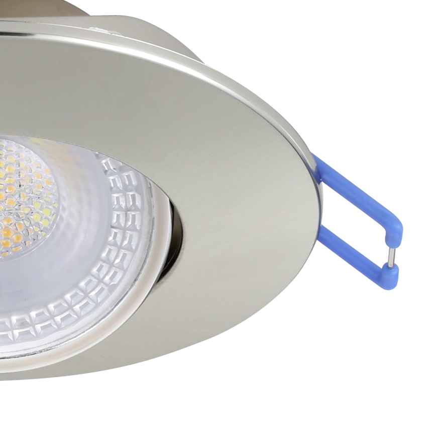 Eglo - Комплект от 5 вградени таванни LED осветителни тела LED/4,9W/230V 2700/4000/6500K, диаметър 9 см, матов хром