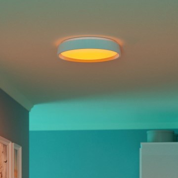 Eglo 300686 - LED RGBW Димируемо таванно осветително тяло MASSIGNANO-Z LED/18,5W/230V бяло + дистанционно управление