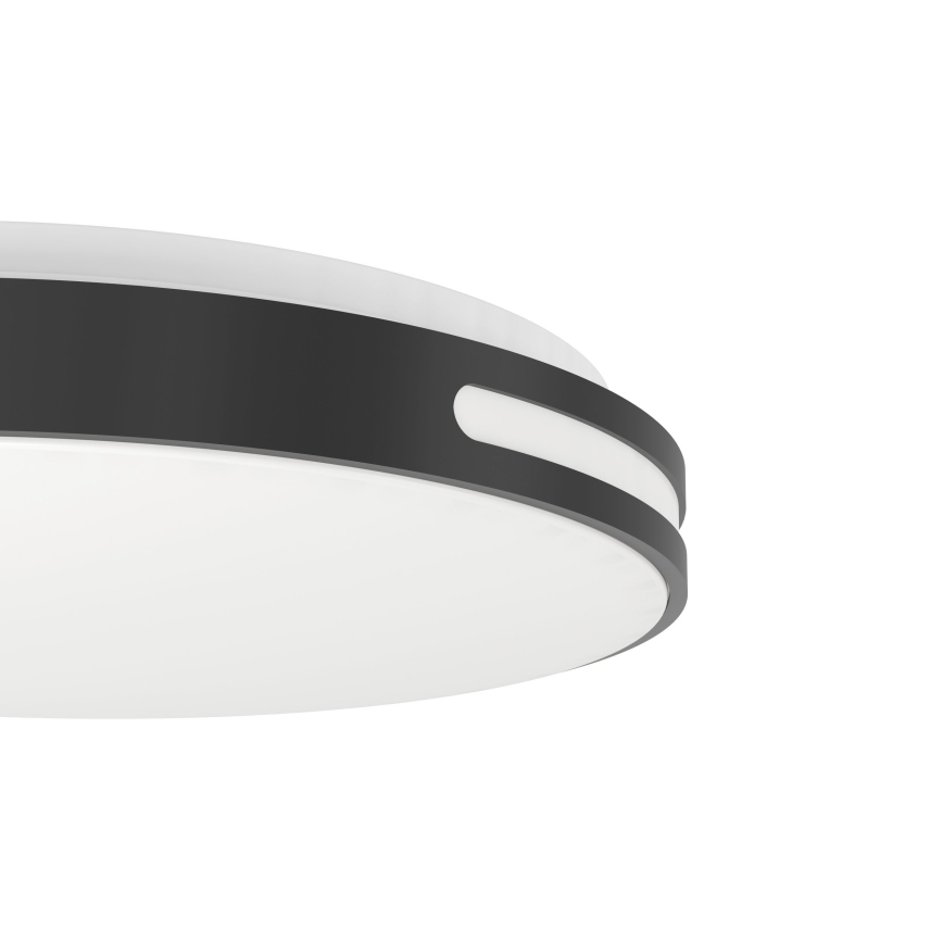 Eglo 300687 - LED RGBW димируемо таванно осветително тяло MONTEGRANARO-Z LED/18,5W/230V 2700-6500K Ø 39,4 см черно + дистанционно управление