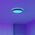 Eglo 300688 - LED RGBW димируемо таванно осветително тяло MONTERIGGIONI-Z LED/18,5W/230V 2700-6500K диаметър 38,4 см черно + дистанционно управление