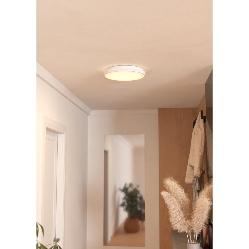 Eglo 300689 - LED RGBW Димируемо таванно осветително тяло MONTARELLINO-Z LED/18,5W/230V 2700-6500K Ø 38,7 cm бяло + дистанционно управление