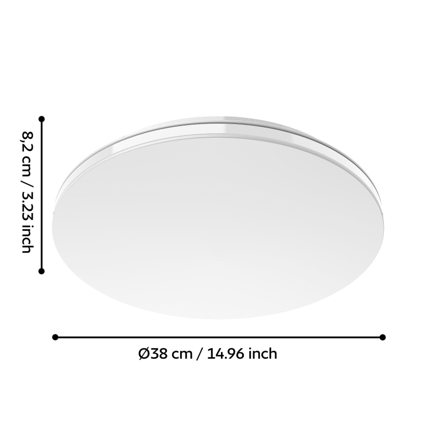 Eglo 300833 - LED RGBW димируем плафон MALTIGNANO-Z LED/18,5 W/230 V 2700–6500 K Ø 38 см + дистанционно управление