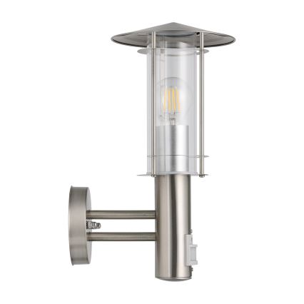 Eglo - Екстериорен аплик със сензор 1xE27/60W/230V IP44