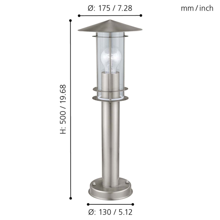 Eglo - Екстериорна лампа 1xE27/60W/230V IP44