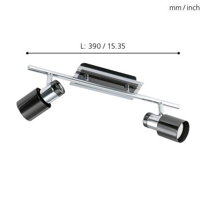 Eglo - LED Точково осветително тяло 2xGU10/5W/230V