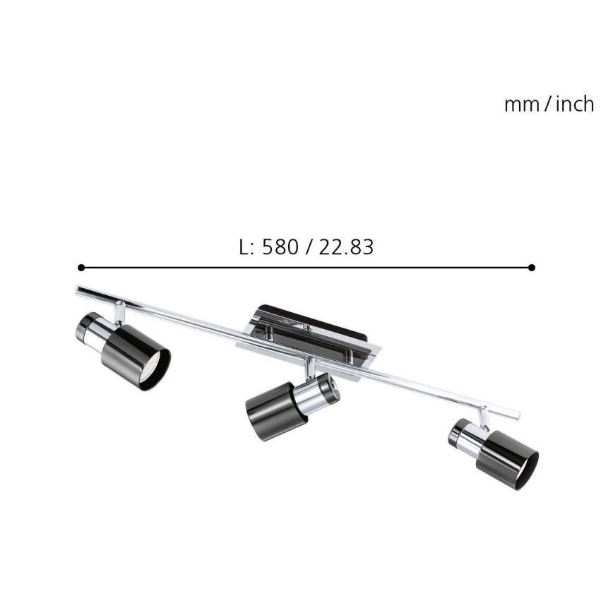 Eglo - LED Точково осветително тяло 3xGU10/5W/230V