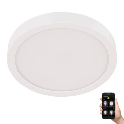 Eglo - LED таванно осветително тяло за баня LED/20,5W/230V IP44 бяло Ø 28,5 cm