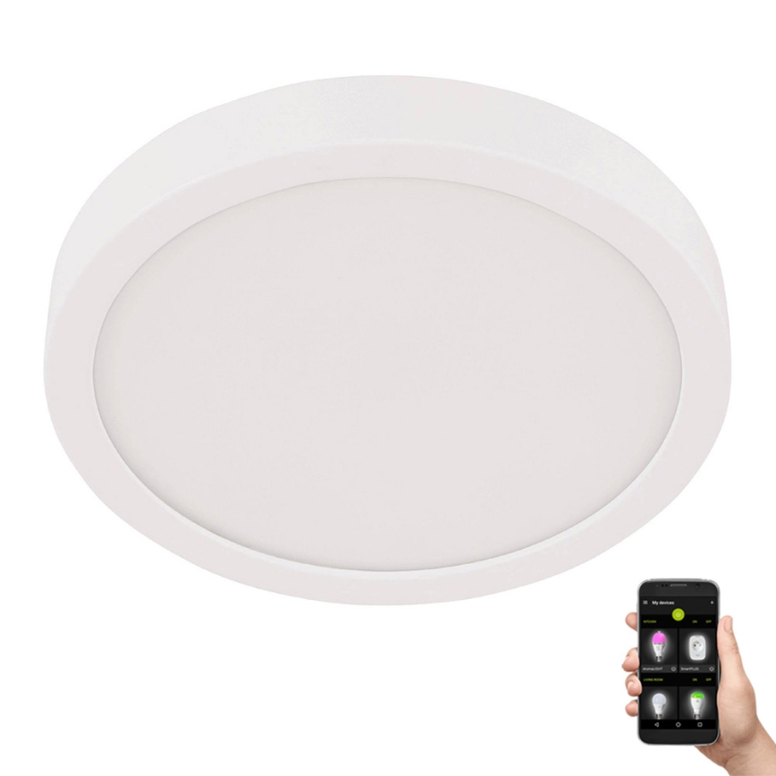 Eglo - LED таванно осветително тяло за баня LED/20,5W/230V IP44 бяло Ø 28,5 cm