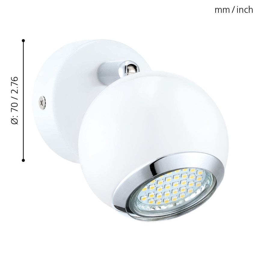 Eglo - LED Точково осветително тяло 1xGU10/3W LED