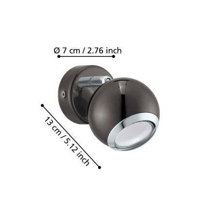 Eglo - LED Точково осветително тяло 1xGU10/3W/230V