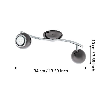 Eglo - LED Точково осветително тяло 2xGU10/3W LED