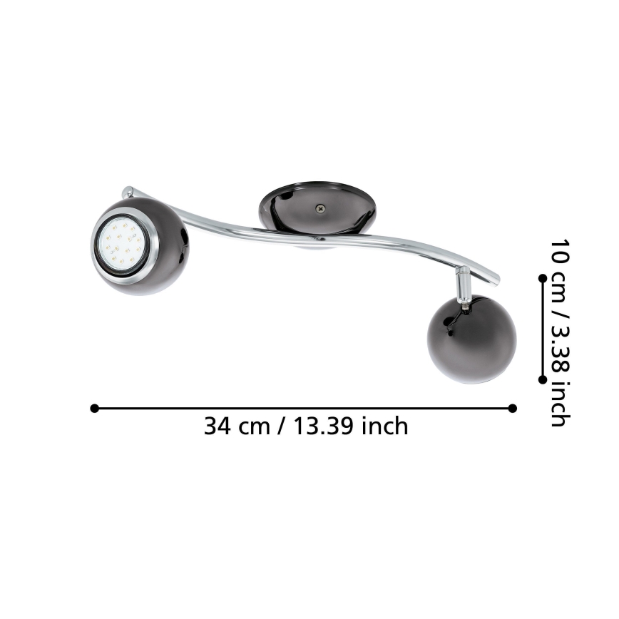 Eglo - LED Точково осветително тяло 2xGU10/3W LED