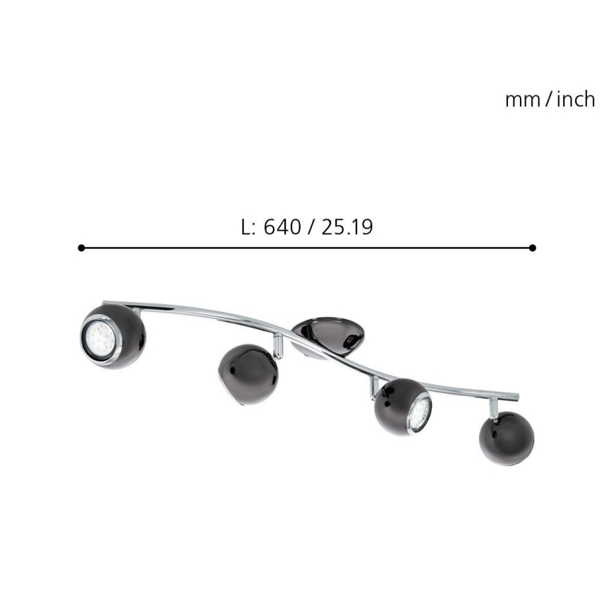 Eglo - LED Точково осветително тяло 4xGU10/3W LED