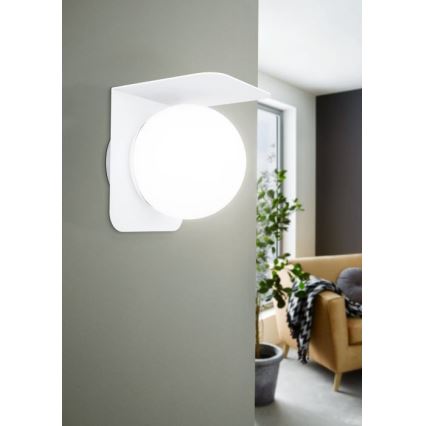 Eglo 31052 - LED RGBW Димируема екстериорна лампа CORRIENTES 1xE27/9W/230V IP44 бял